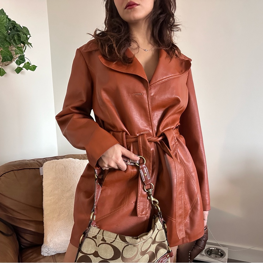 Cool girl leather jacket